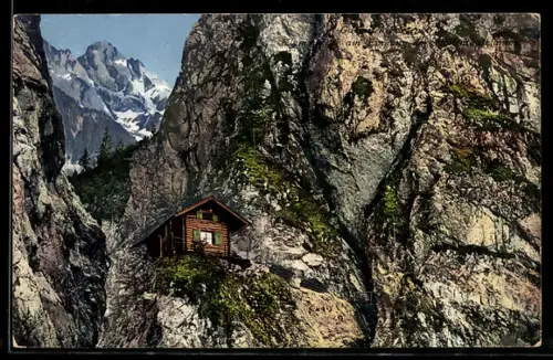AK Eingangshütte der Höllentalklamm bei Garmisch-Partenkirchen