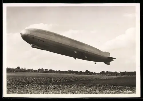 AK Luftschiff LZ 127 Graf Zeppelin in Fahrt