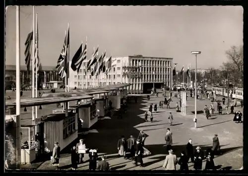 AK Frankfurt /M., Internationale Frankfurter Messe, Eingang zum Messegelände