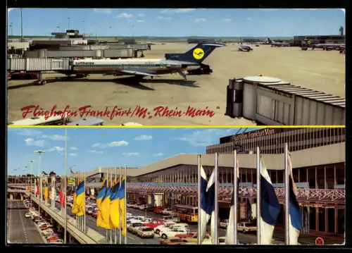 AK Frankfurt / Main, Flughafen Rhein-Main, Teilansichten