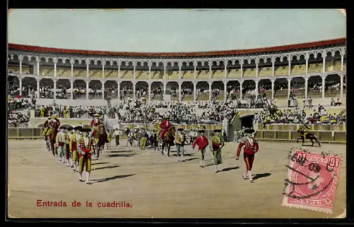 AK Entrada de la cuadrilla, Stierkampf, Einzug der Matadore in die Arena
