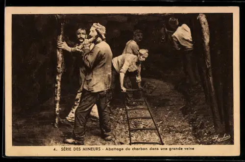 AK Le Charbonnage, Abattage du Charbon dans une Grande Veine, Kohle