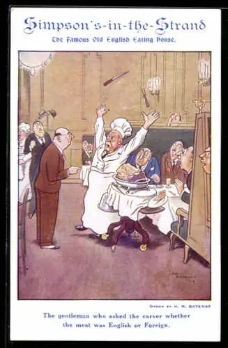 AK Koch wirft aus Empörung das Besteck in die Luft