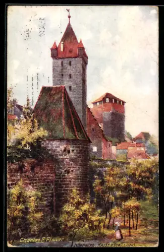 Künstler-AK Charles F. Flower: Nürnberg, Kaiserstallung