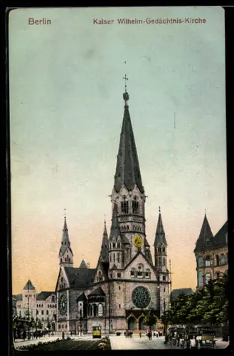 AK Berlin-Charlottenburg, Kaiser Wilhelm-Gedächtniskirche
