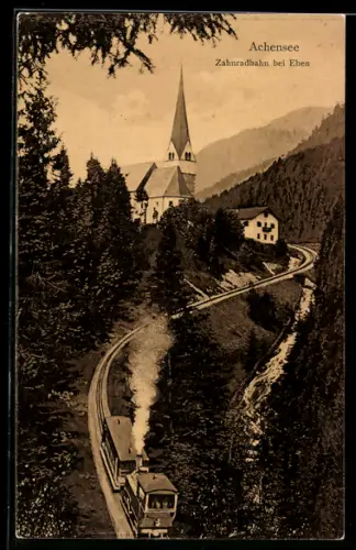AK Achensee, Zahnradbahn bei Eben