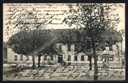 AK Hochheim bei Erfurt, Gasthaus Grünes Tal