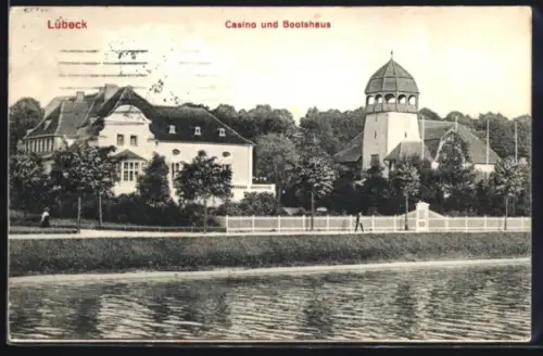 AK Lübeck, Partie am Casino und Ruderbootshaus