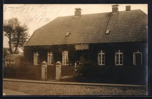 Foto-AK Varel, Fuhrwerkbetrieb Wessels, Aussenansicht