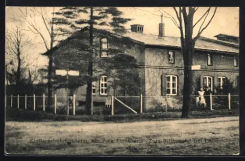 AK Lübeck, Kindererholungsheim, ehemals Forsthaus Zum Ritterbrock