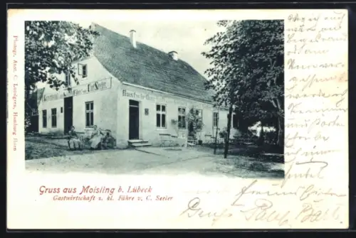 AK Lübeck-Moisling, Gasthaus zur Kleinen Fähre, Inh. Carl Seeler