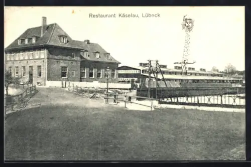 AK Lübeck, Blick auf das Restaurant Käselau