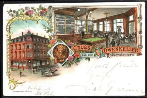 Lithographie Kaiserslautern, Gaststätte Löwenkeller