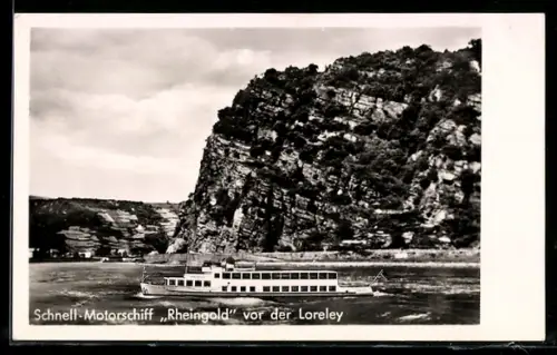 AK Schnell-Motorschiff Rheingold der Flettner & Nauheimer Personenschiffahrt