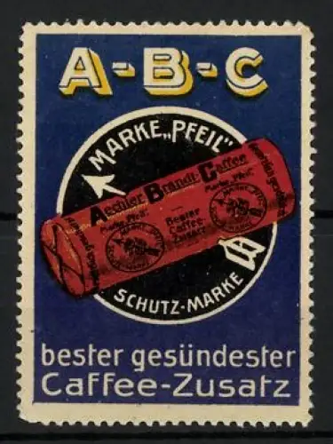 Reklamemarke Aechter Brandt Caffee, A-B-C Caffee-Zusatz-Verpackung