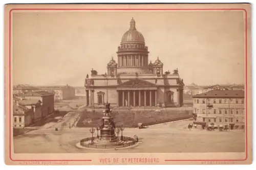 Fotografie A. Felisch, St. Petersburg, Ansicht St. Petersburg, Isaaki Kirche mit Platz