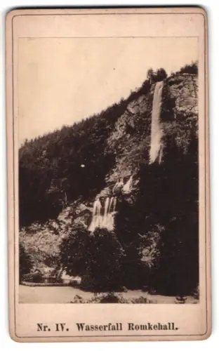 Fotografie unbekannter Fotograf, Ansicht Goslar, Der Wasserfall Romkehall