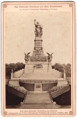 Fotografie F. & O. Brockmanns Nachfolger, Dresden, Ansicht Dresden, Nationaldenkmal auf dem Niederwald