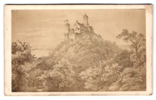 Fotografie G. Jagemann, Eisenach, Ansicht Eisenach, Wartburg v. Schlossberg gesehen