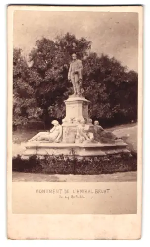 Fotografie Paul Berthier, Paris, Quai Malaquais 15, Ansicht Colmar, Monument de l`Amiral Bruat