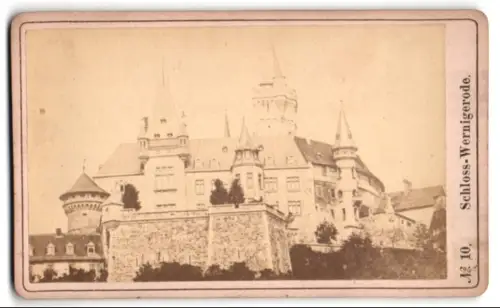 Fotografie unbekannter Fotograf, Ansicht Wernigerode, Prächtige Ansicht des Schlosses