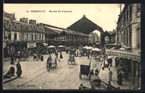 AK Bordeaux, Marché des Capucins et animation urbaine