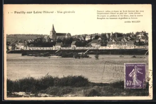 AK Pouilly-sur-Loire, Vue générale