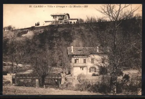 AK Cambo, villa Arnaga, le moulin