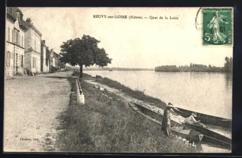 AK Neuvy-sur-Loire, Quay de la Loire