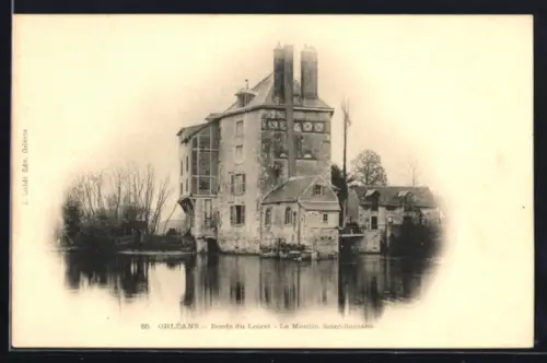 AK Olivet, Bords du Loiret, Le Moulin Saint-Samson