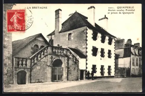 AK Quimperlé /Bretagne, Ancien escalier Présidial et prison