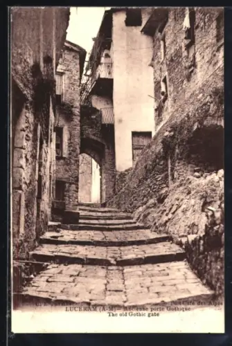 AK Luceram /A.-M., Ancienne porte Gothique
