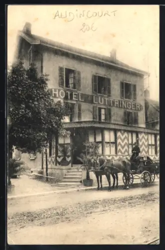 AK Audincourt, Hotel Luttringer