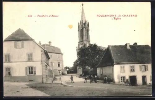 AK Rougemont-le-Chateau, Frontière d`Alsace, L`Eglise