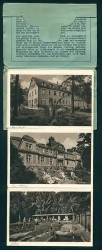 Leporello-AK Oberursel /Taunus, Kuranstalt Hohe Mark, Luftbad, Haus Buche, Parkpartie