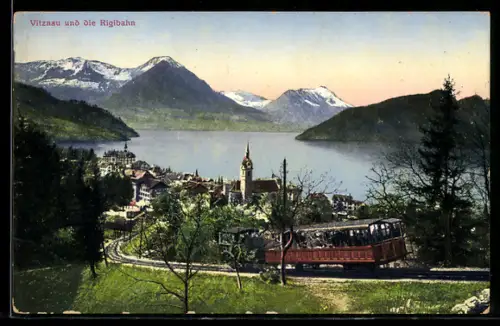 AK Vitznau und die Rigibahn
