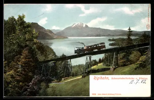 AK Rigibahn, Schnurrtobelbrücke & Pilatus