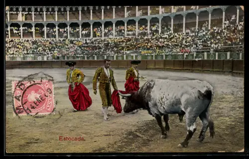 AK Estocada, Toreros und verwundeter Stier