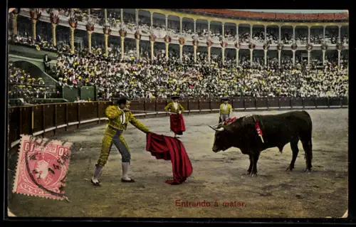 AK Stierkämpfer kurz vor dem Todesstoss