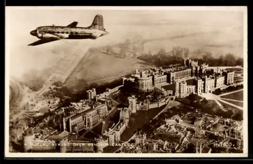 AK Windsor, A B. E. A. Viking over Windsor Castle