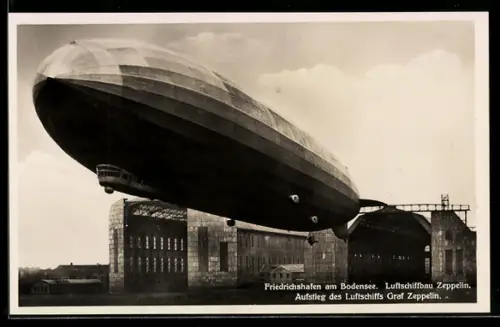 AK Friedrichshafen, Luftschiffbau Zeppelin, Aufstieg des Luftschiffs Graf Zeppelin