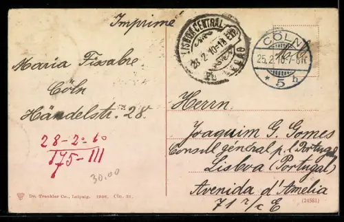 AK Köln-Neustadt, Opernhaus mit Strassenbahn