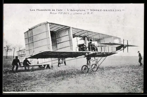 AK Flugzeug Moore-Brabazon auf dem Flugfeld