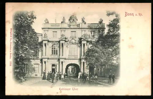 Relief-AK Bonn a. Rh., Koblenzer Thor