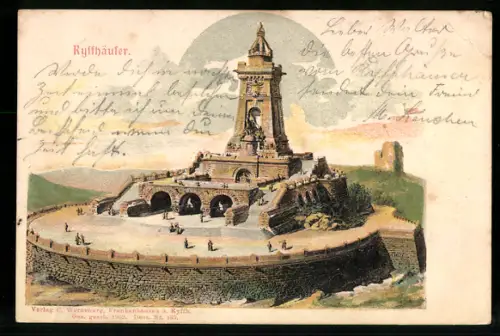 AK Kyffhäuser, Blick auf Denkmal