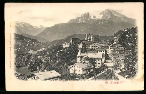 AK Berchtesgaden, Ortsansicht, Salzbergwerk Ferdinandsberg
