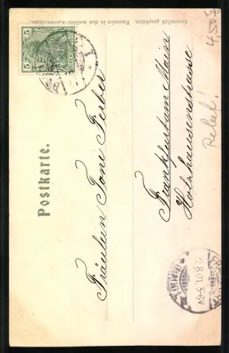 Relief-AK Bremen, Roland mit Geschäften