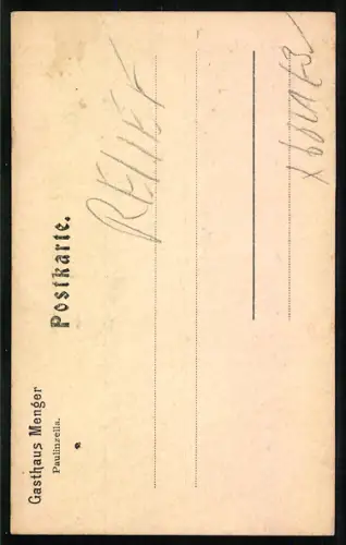 Relief-AK Paulinzella, Inneres der Kloster-Ruine