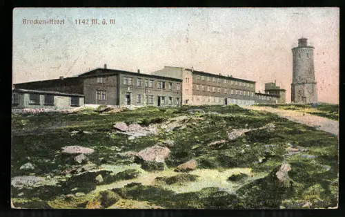 AK Brocken, Partie am Aussichtsturm