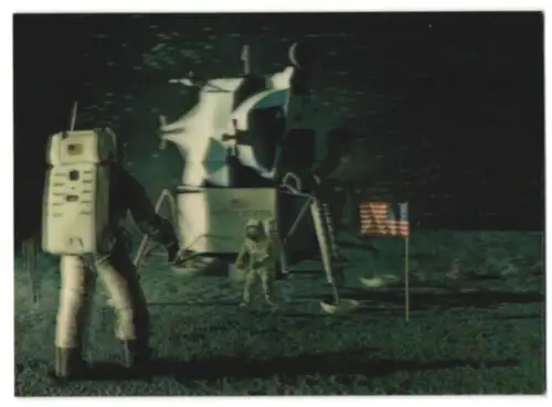 3D-AK Landung auf dem Mond mit Raumschiff PK-138